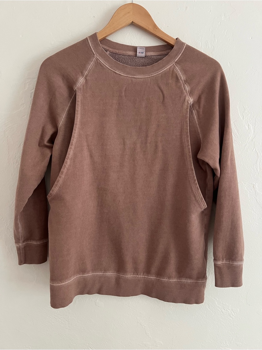 Old Navy Maternity / Nursing Crewneck Sweater - Vintage Washed Brown